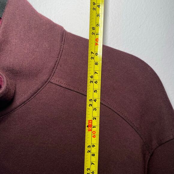 Bonobos Men's size XL Slim Eggplant Purple Quarter Zip Pullover Sweater - Picture 7 of 8